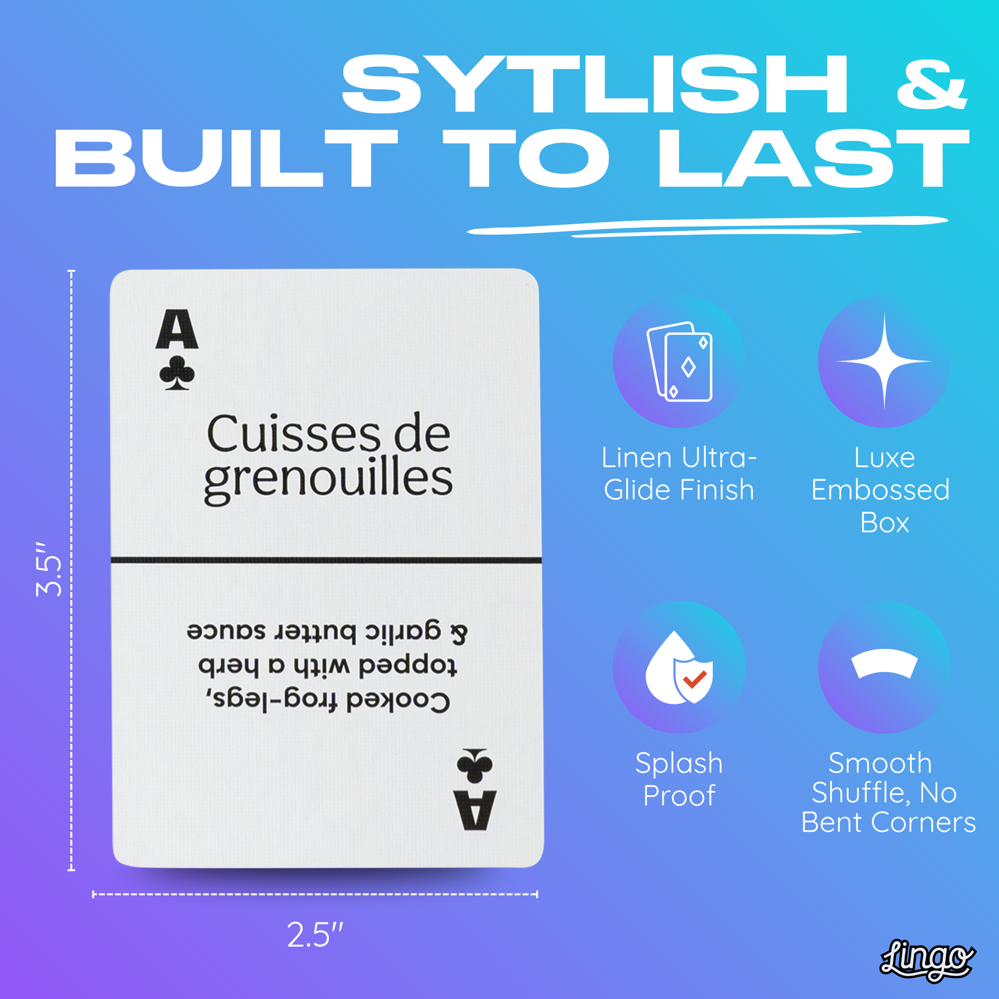 French Street Food Playing Cards