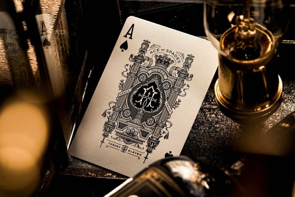 Theory11 Hudson Black Playing Cards
