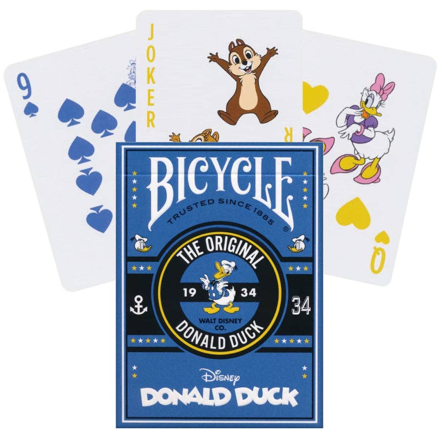 Bicycle Disney Donald Duck Playing Cards – 90th Anniversary