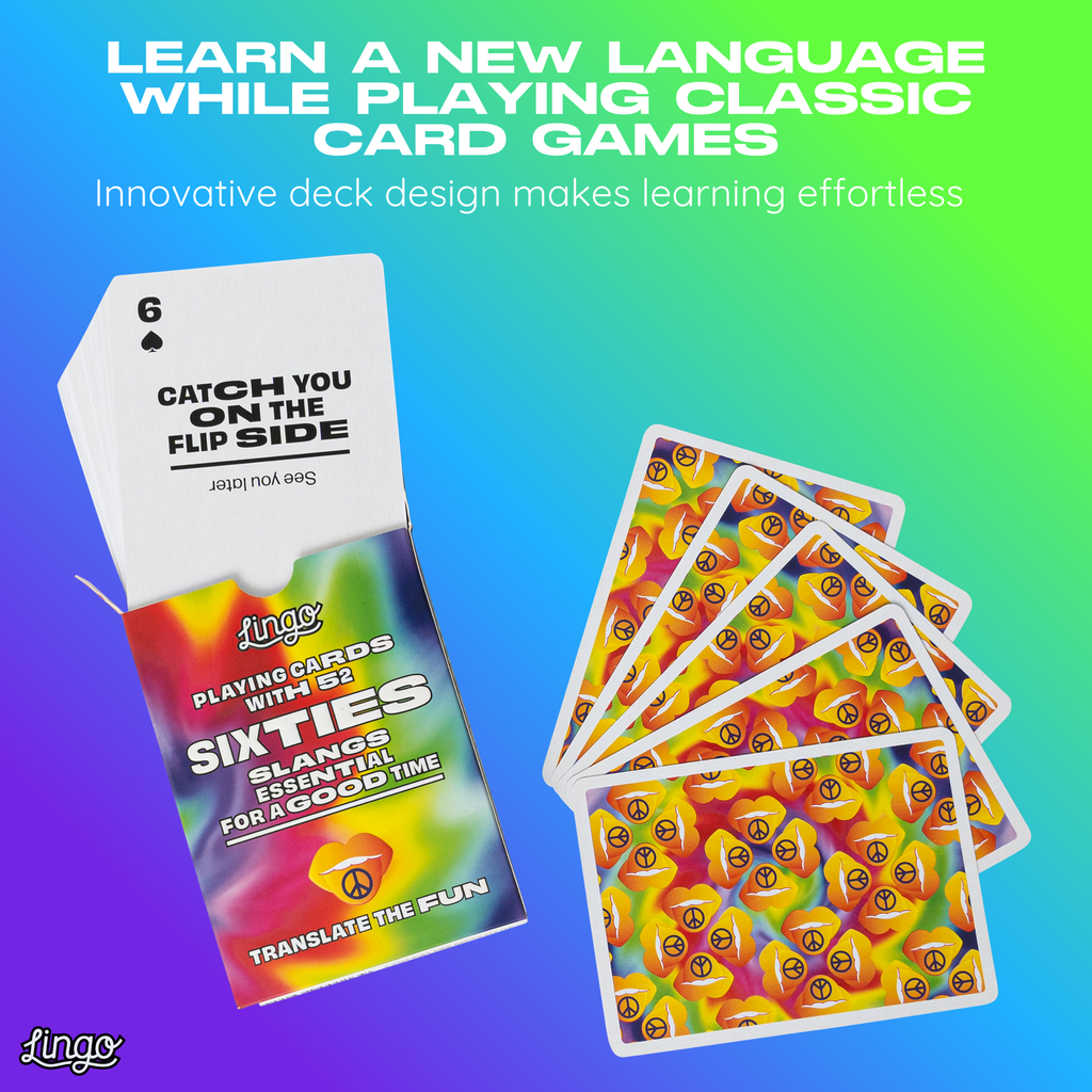 Sixties Lingo Playing Cards