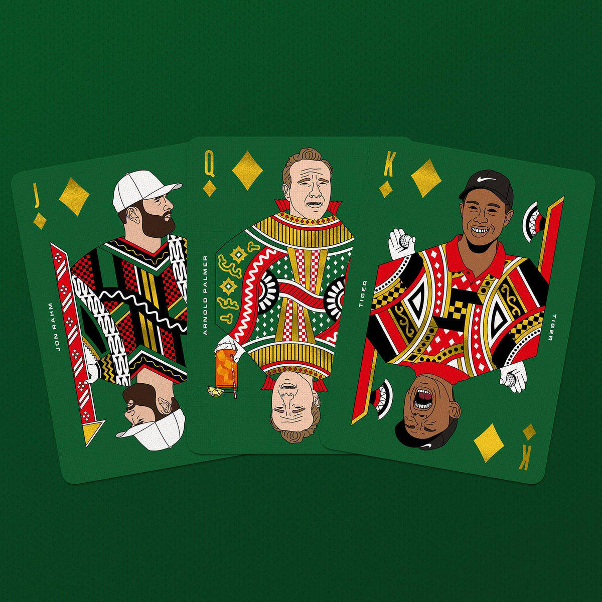 Golf Playing Cards – Gold Foil Edition by Boot & Ball