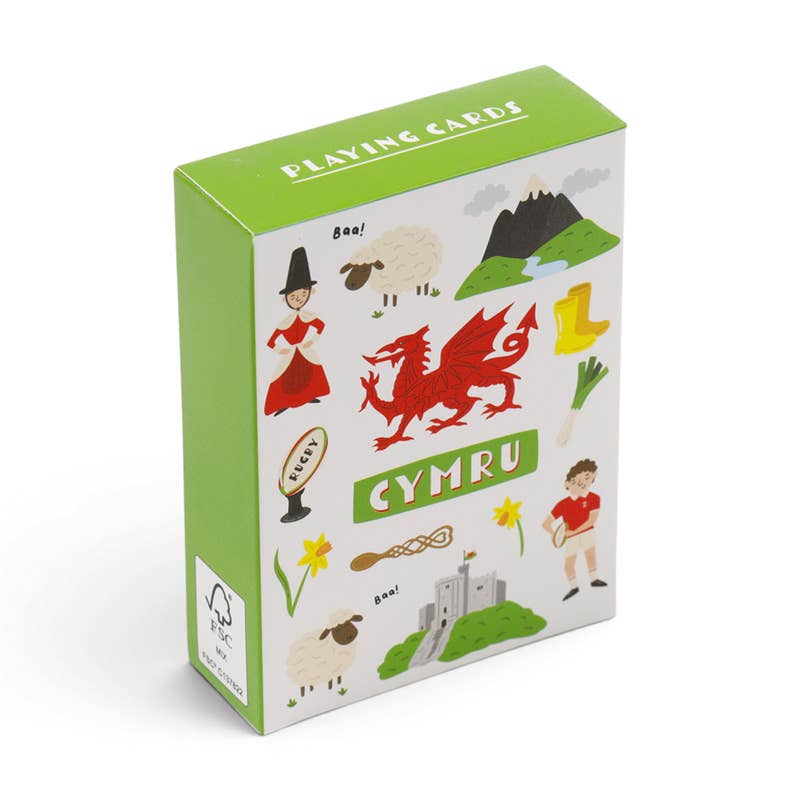 Welsh Dragon Wales (Cymru) Standard Playing Cards – Puckator