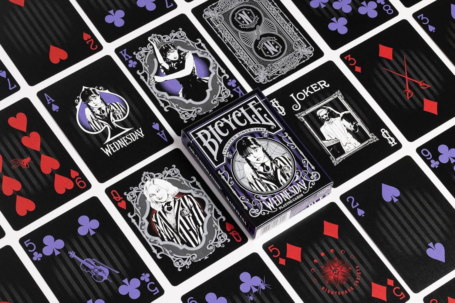 Bicycle Wednesday Addams Playing Cards