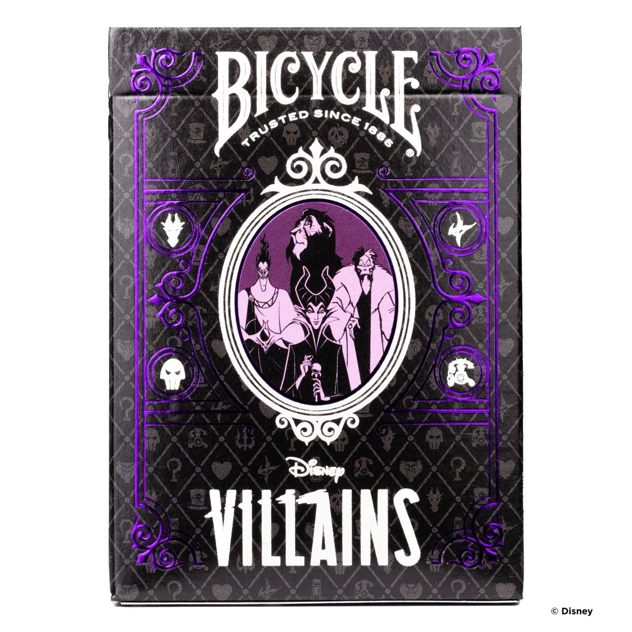 Bicycle Disney Villains Purple Playing Cards