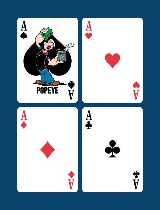 Bicycle  Popeye The Sailor Man Playing Limited Edition