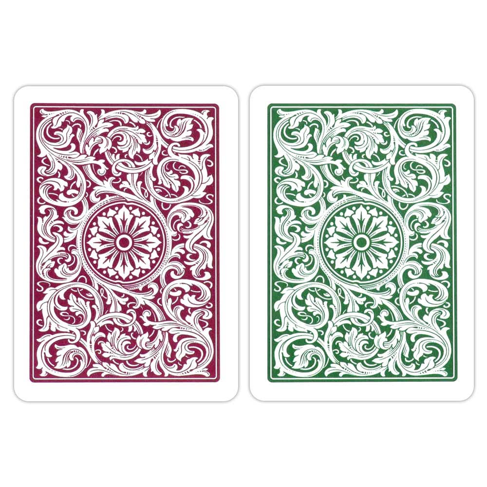 Copag 1546 Elite Poker Size - Jumbo Index Burgundy/Green