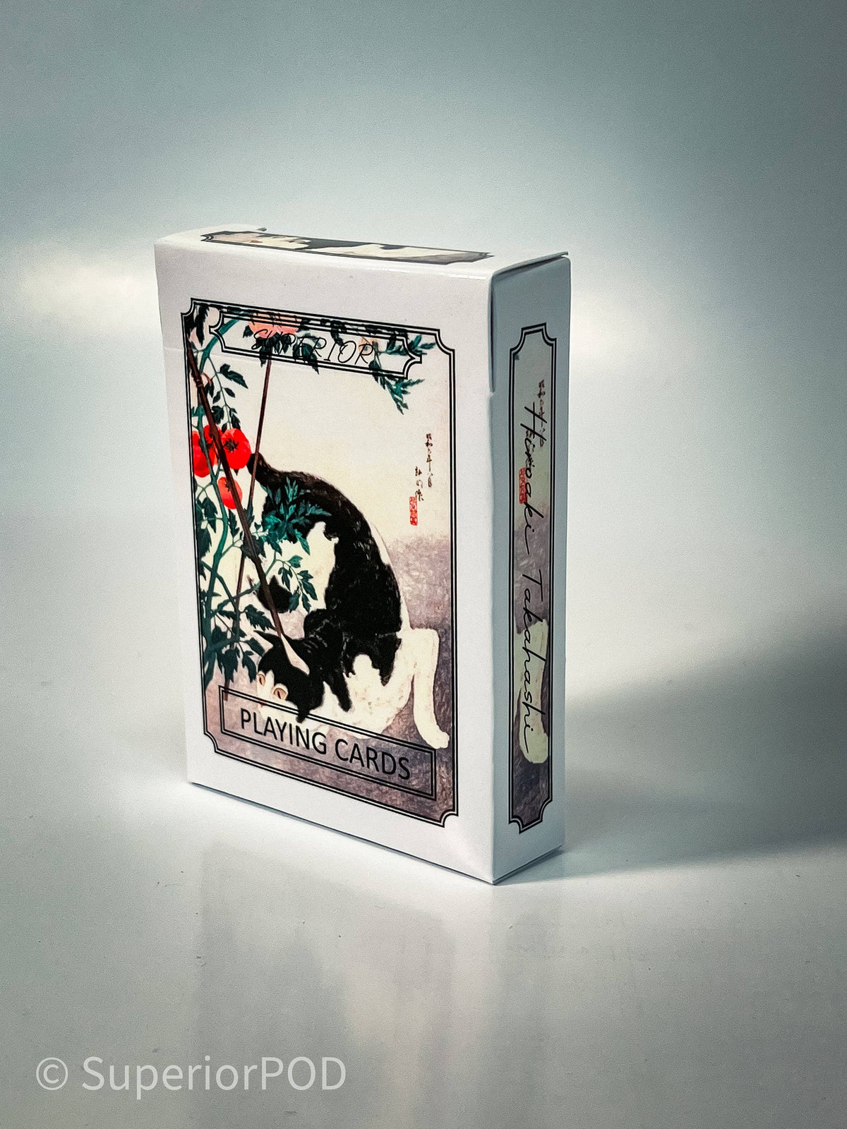 Hiroaki Takahashi Cat with Tomato Plant Playing Cards