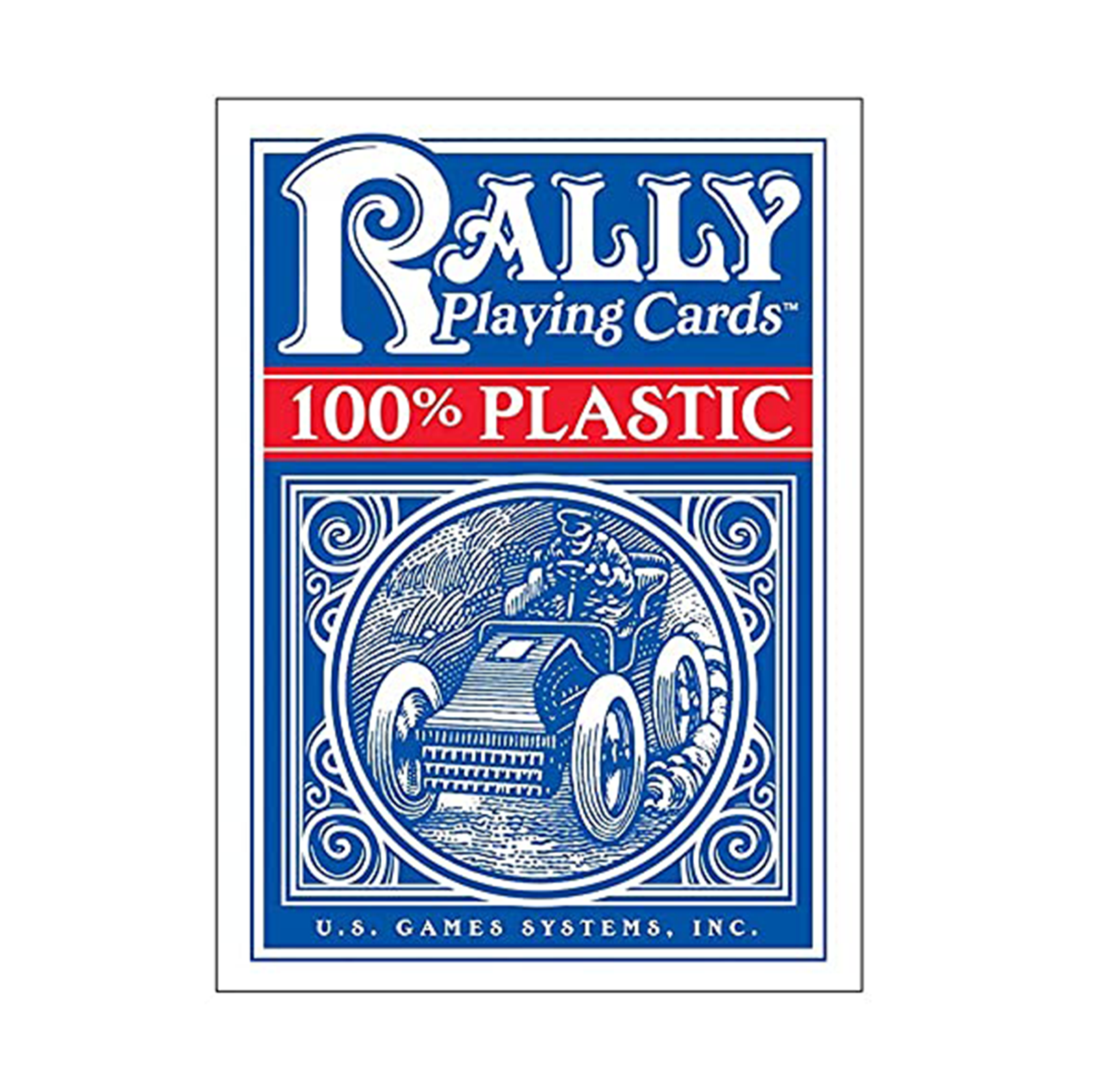 Rally Playing Cards – Blue Back | U.S. Games Systems (100% Plastic Poker Deck)