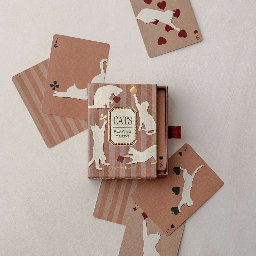 Roomytown Cats Playing Cards – Illustrated Cat Card Deck