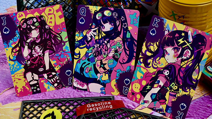 Hidden Light Shinjuku Spray Girls V2 Playing Cards by KSPC