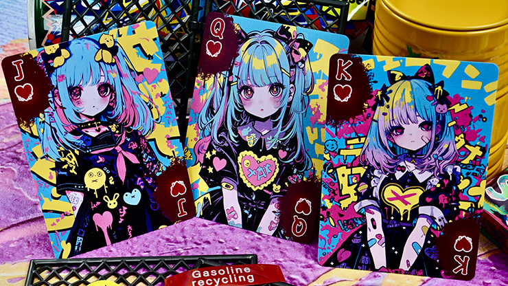 Hidden Light Shinjuku Spray Girls V1 Playing Cards by KSPC
