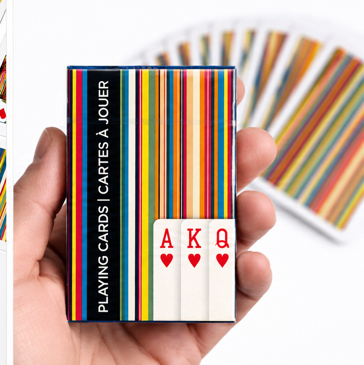 Piatnik Stripes Vertical Playing Cards – Bridge Size